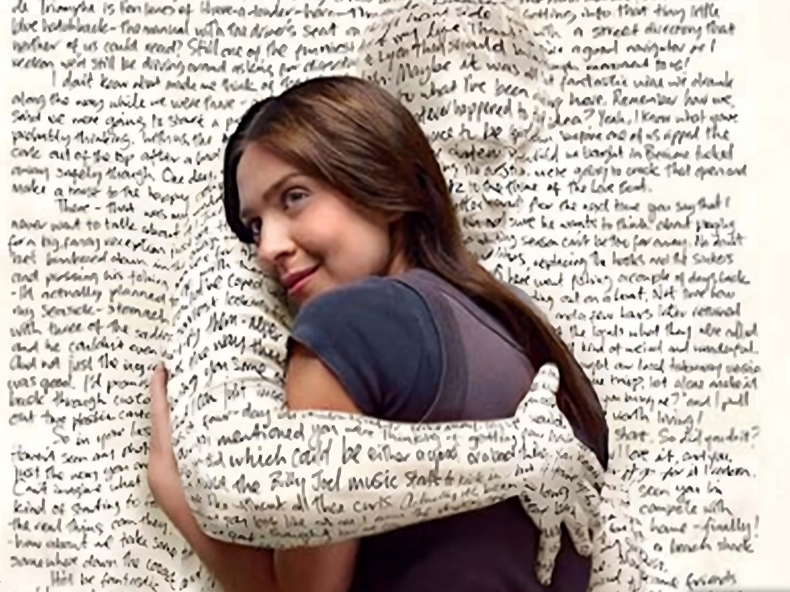 Women Hugging Words in a Book | Power of Words | Happiness 2.0