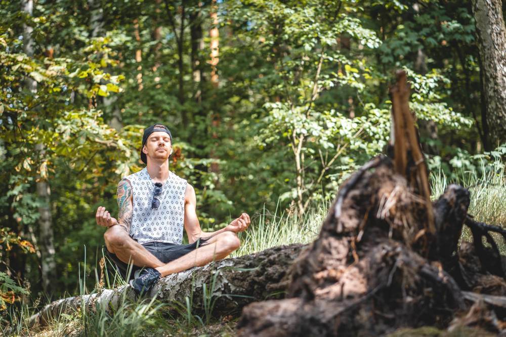 Man Meditating for Inner Peace | Happiness 2.0